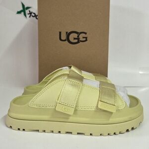 UGG Girls K Goldenglow Slide Slip-on Glow Yellow Size 3 NEW IN BOX!